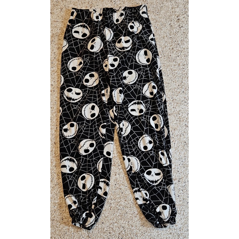 Disney Nightmare Before Christmas Jack Skellington Pajama Pants  Medium Black